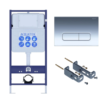 Инсталляция для подвесного унитаза Aquatek Standart 50 INS-0000012, кнопка смыва хром + крепеж купить с доставкой. 100% Оригинал. Гарантия! Инсталляция для подвесного унитаза Aquatek Standart 50 INS-0000012, кнопка смыва хром + крепеж купить с доставкой. 100% Оригинал. Гарантия!