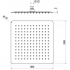 Квадратный верхний душ 300*300*2 мм AQUATEK AQ2074CR купить с доставкой. 100% Оригинал. Гарантия!