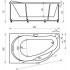 Акриловая ванна АКВАТЕК Таурус 170х100 (левая, без гидромассажа, без фронтального экрана)