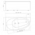 Акриловая ванна АКВАТЕК Дива 150x90 DIV150-0000001 левая, без гидромассажа