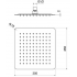 Квадратный верхний душ 250*250*2 мм AQUATEK, матовый черный AQ2072MB купить с доставкой. 100% Оригинал. Гарантия!