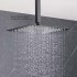 Квадратный верхний душ 300*300*2 мм AQUATEK, матовый черный AQ2074MB