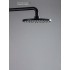 Круглый верхний душ 220*12 мм AQUATEK, матовый черный AQ2086MB