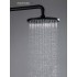 Круглый верхний душ 220*12 мм AQUATEK, матовый черный AQ2086MB