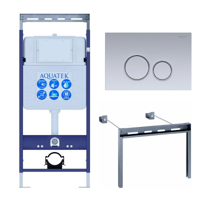 Инсталляция для подвесного унитаза Aquatek Easy Fix 50 INS-0000010, кнопка смыва хром + крепеж купить с доставкой. 100% Оригинал. Гарантия! Инсталляция для подвесного унитаза Aquatek Easy Fix 50 INS-0000010, кнопка смыва хром + крепеж купить с доставкой. 100% Оригинал. Гарантия!