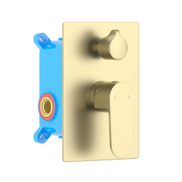 AQ1246BG ОБЕРОН смеситель для ванны 2 режима, (внешняя и скрытая часть), шлиф. золото