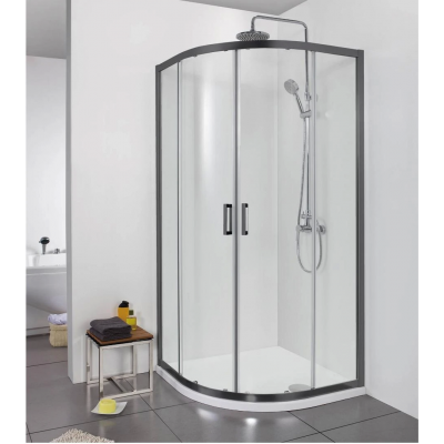 Душевой уголок Aquatek 80x80 AQ ARI RO 08020BL черный матовый купить с доставкой. 100% Оригинал. Гарантия!