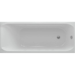 Акриловая ванна АКВАТЕК Альфа 170x70 без гидромассажа, с фронтальным экраном (слив справа)