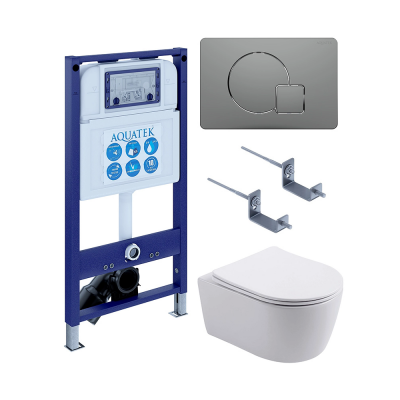 Комплект унитаз с инсталляцией, кнопкой и сиденьем SET AQUATEK ЕВРОПА New-070 4в1 безободковый купить с доставкой. 100% Оригинал. Гарантия! Комплект унитаз с инсталляцией, кнопкой и сиденьем SET AQUATEK ЕВРОПА New-070 4в1 безободковый купить с доставкой. 100% Оригинал. Гарантия!