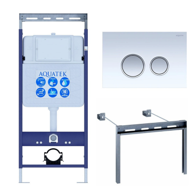 Инсталляция для подвесного унитаза Aquatek Easy Fix 50 INS-0000010, кнопка смыва белая/хром + крепеж купить с доставкой. 100% Оригинал. Гарантия! Инсталляция для подвесного унитаза Aquatek Easy Fix 50 INS-0000010, кнопка смыва белая/хром + крепеж купить с доставкой. 100% Оригинал. Гарантия!