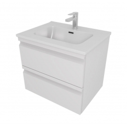 Тумба с раковиной Aquatek Вега 60 AQ77060-MW белая матовая Тумба с раковиной Aquatek Вега 60 AQ77060-MW белая матовая