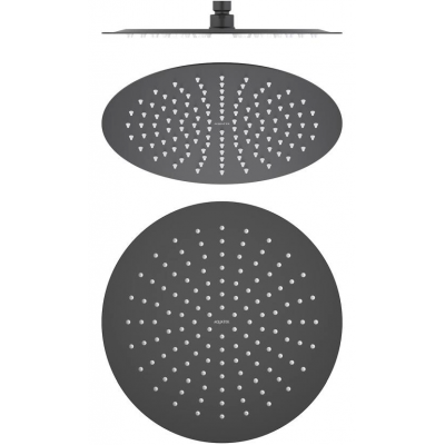 Круглый верхний душ 300*2 мм AQUATEK, матовый черный AQ2075MB купить с доставкой. 100% Оригинал. Гарантия!