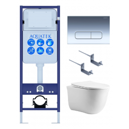 Комплект унитаз с инсталляцией, кнопкой и сиденьем SET КЛАССИК cm-INS17-016 4в1 безободковый Комплект унитаз с инсталляцией, кнопкой и сиденьем SET КЛАССИК cm-INS17-016 4в1 безободковый