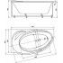 Акриловая ванна Акватек Бетта 170x95 BET170-0000012 левая, с гидромассажем и фронтальным экраном