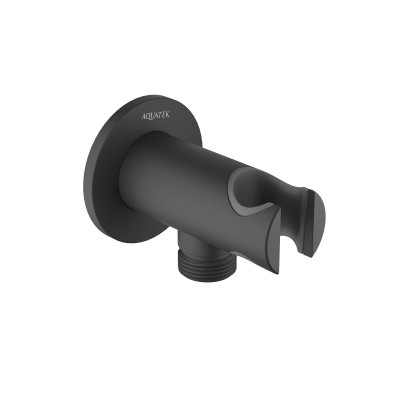 Шланговое подсоединение с держателем AQUATEK, матовый черный AQ2460MB купить с доставкой. 100% Оригинал. Гарантия!