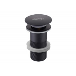 Сливной набор для раковины AQUATEK, матовый черный AQ6000MB