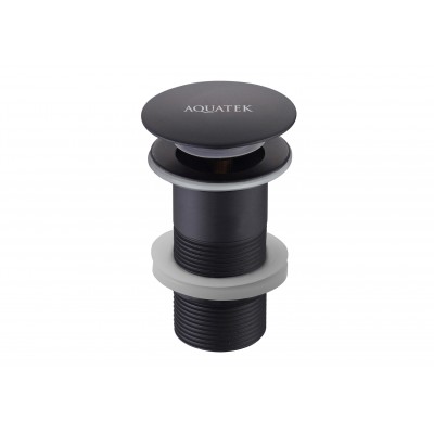 Сливной набор для раковины AQUATEK, матовый черный AQ6000MB