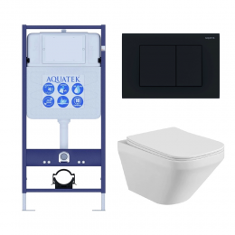 Комплект унитаз с инсталляцией с кнопкой Aquatek Лира SET AQUATEK ЛИРА-012 4в1 безободковый Комплект унитаз с инсталляцией с кнопкой Aquatek Лира SET AQUATEK ЛИРА-012 4в1 безободковый