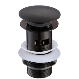 Сливной набор для раковины AQUATEK, матовый черный AQ6001MB