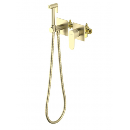 AQ1220BG ОБЕРОН комплект для гигиенического душа встроенный 2 отв. (смеситель + гигиеническая лейка + шланг), шлиф. золото AQ1220BG ОБЕРОН комплект для гигиенического душа встроенный 2 отв. (смеситель + гигиеническая лейка + шланг), шлиф. золото