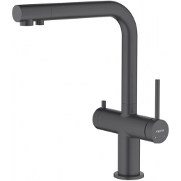 Смеситель для кухни с подключением к фильтру питьевой воды AQUATEK, матовый черный AQ1385MB ЕВРОПА