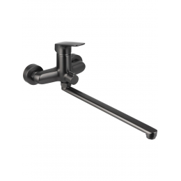 AQ1042BGM ВЕГА смеситель для ванны с длинным изливом, оружейная сталь