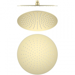 AQ2075BG круглый верхний душ 300*2 мм, шлиф. золото