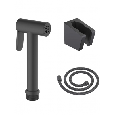 Гигиенический ручной душ со шлангом 120 см и держателем AQUATEK, матовый черный AQ2054MB купить с доставкой. 100% Оригинал. Гарантия!