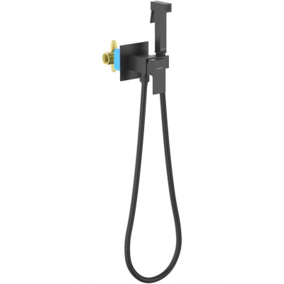 Комплект для гигиенического душа встроенный (смеситель + гигиеническая лейка + шланг) AQUATEK, матовый черный AQ1022MB ЛИБРА купить с доставкой. 100% Оригинал. Гарантия!
