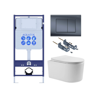 Комплект унитаз с инсталляцией, кнопкой и сиденьем SET AQUATEK МИЯ Т-033 4в1 купить с доставкой. 100% Оригинал. Гарантия! Комплект унитаз с инсталляцией, кнопкой и сиденьем SET AQUATEK МИЯ Т-033 4в1 купить с доставкой. 100% Оригинал. Гарантия!