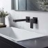Смеситель для раковины настенный (внешняя и скрытая часть) AQUATEK, матовый черный AQ1613MB ЛИБРА