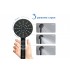 Ручной душ Select 120 3 jet AQUATEK, матовый черный AQ2006MB ОБЕРОН