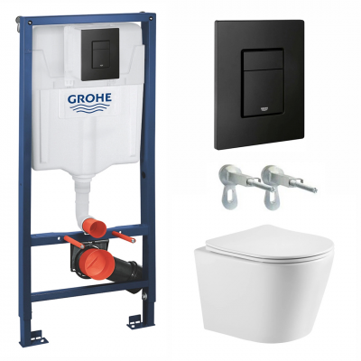 Комплект унитаз с инсталляцией и сиденьем микролифт Benneri Milano 38811KF0+B5.3.1178.00 безободковый купить с доставкой. 100% Оригинал. Гарантия!