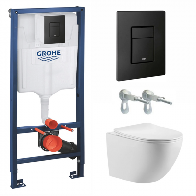 Комплект унитаз с инсталляцией и сиденьем микролифт Benneri Palermo 38811KF0+B5.3.1176.00 безободковый купить с доставкой. 100% Оригинал. Гарантия!