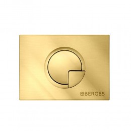 Кнопка BERGES для инсталляции NOVUM R9 золото глянец 040029