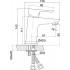 Смеситель Cersanit Cersania 63030 для раковины, хром