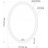 Зеркало Cersanit LED 040 design 57, с подсветкой