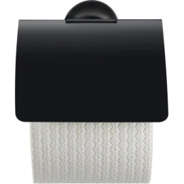 Держатель для туалетной бумаги с крышкой Duravit Starck 0099404600  настенный,чёрный матовый