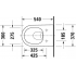 Унитаз подвесной Duravit D-Neo 45770900A1 Rimless 37x54 см