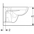 Унитаз подвесной Geberit Renova Plan RimFree 202170000 без сиденья