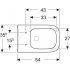 Унитаз подвесной Geberit Renova Plan RimFree 202170000 без сиденья