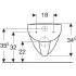 Унитаз подвесной Geberit Renova Plan RimFree 202170000 без сиденья