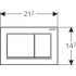 Кнопка смыва Geberit Omega 30 115.080.KJ.1 белая/хром