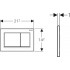 Кнопка смыва Geberit Omega 30 115.080.KM.1 черный/хром