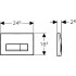 Кнопка смыва Geberit Delta 51 115.105.46.1 хром матовый