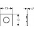 Привод бесконтактного смыва Geberit Sigma 01 116.021.46.5 для писсуара