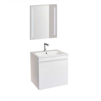 Комплект мебели для ванной Geberit Renova 529.915.01.6 подвесной белый глянец 60 см