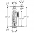Механизм двойного смыва Geberit тип 290-380 283.313.21.2 глянцевый хром