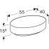 Раковина накладная Geberit VariForm 55x40 500.771.01.2