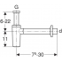 Сифон для раковины GEBERIT D40 (белый) 151.035.11.1